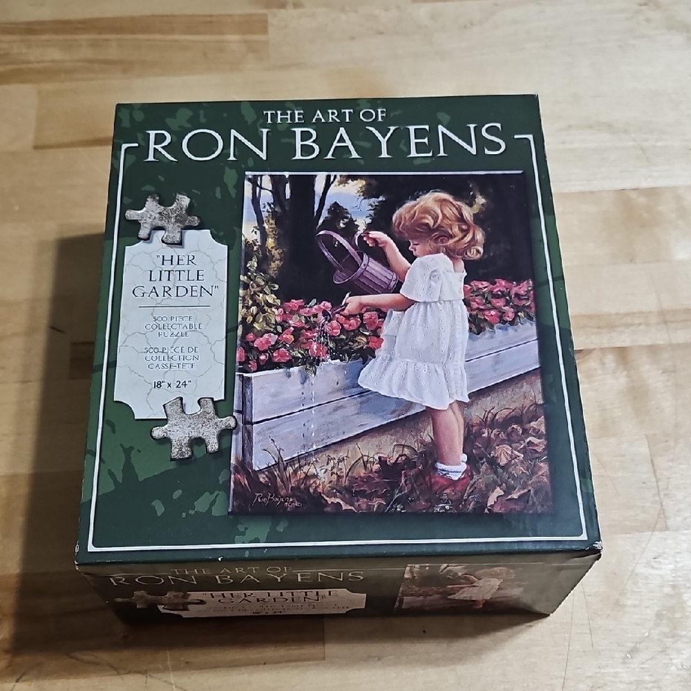 🆕 SEALED Ron Bayens "Her Little Garden" 500pc Puzzle 🌸